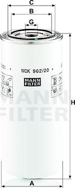 Mann-Filter WDK 962/20 - Filtre à carburant cwaw.fr