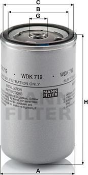 Mann-Filter WDK 719 - Filtre à carburant cwaw.fr