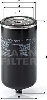 Mann-Filter WDK 724/1 - Filtre à carburant cwaw.fr