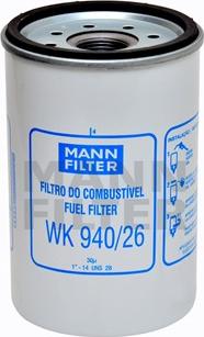 Mann-Filter WK 940/26 - Filtre à carburant cwaw.fr