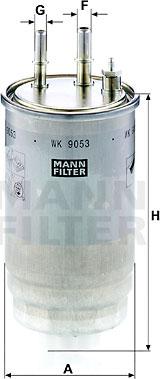 Mann-Filter WK 9053 z - Filtre à carburant cwaw.fr