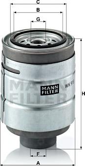 Mann-Filter WK 918 x - Filtre à carburant cwaw.fr