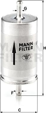 Mann-Filter WK 410 - Filtre à carburant cwaw.fr