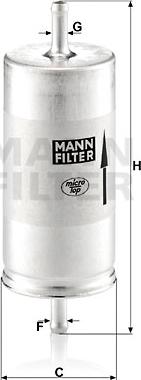 Mann-Filter WK 413 - Filtre à carburant cwaw.fr