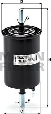 Mann-Filter WK 55/2 - Filtre à carburant cwaw.fr