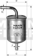 Mann-Filter WK 614/1 - Filtre à carburant cwaw.fr