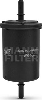 Mann-Filter WK 58/3 - Filtre à carburant cwaw.fr