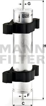 Mann-Filter WK 521/2 - Filtre à carburant cwaw.fr