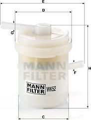 Mann-Filter WK 52 - Filtre à carburant cwaw.fr