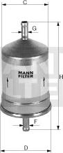 Mann-Filter WK 79/80 - Filtre à carburant cwaw.fr