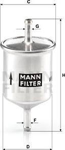 Mann-Filter WK 66 - Filtre à carburant cwaw.fr