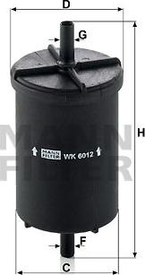 Mann-Filter WK 6012 - Filtre à carburant cwaw.fr