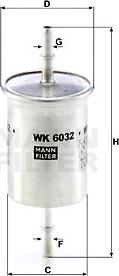 Mann-Filter WK 6032 - Filtre à carburant cwaw.fr