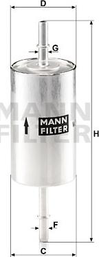 Mann-Filter WK 614/46 - Filtre à carburant cwaw.fr