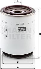 Mann-Filter WK 1142 x - Filtre à carburant cwaw.fr