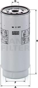 Mann-Filter WK 11 045 Z - Filtre à carburant cwaw.fr