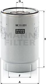 Mann-Filter WK 11 001 x - Filtre à carburant cwaw.fr