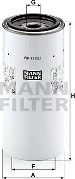 Mann-Filter WK 11 002 x - Filtre à carburant cwaw.fr