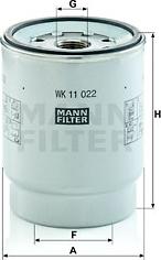 Mann-Filter WK 11 022 z - Filtre à carburant cwaw.fr