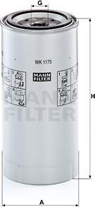 Mann-Filter WK 1175 x - Filtre à carburant cwaw.fr