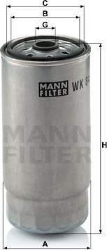 Mann-Filter WK 845/7 - Filtre à carburant cwaw.fr