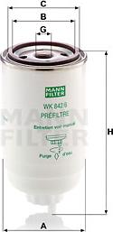 Mann-Filter WK 842/6 - Filtre à carburant cwaw.fr