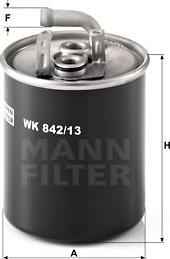 Mann-Filter WK 842/13 - Filtre à carburant cwaw.fr