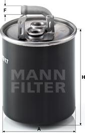 Mann-Filter WK 842/17 - Filtre à carburant cwaw.fr