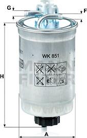 Mann-Filter WK 851 - Filtre à carburant cwaw.fr