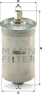 Mann-Filter WK 853/1 - Filtre à carburant cwaw.fr