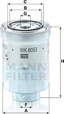 Mann-Filter WK 8053 z - Filtre à carburant cwaw.fr