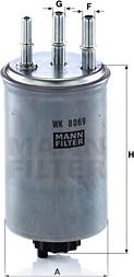 Mann-Filter WK 8069 - Filtre à carburant cwaw.fr