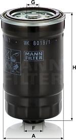 Mann-Filter WK 8019/1 - Filtre à carburant cwaw.fr