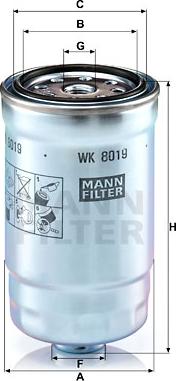 Mann-Filter WK 8019 - Filtre à carburant cwaw.fr