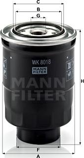 Mann-Filter WK 8018 x - Filtre à carburant cwaw.fr