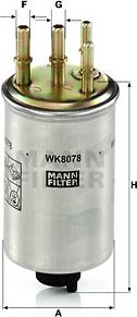 Mann-Filter WK 8078 - Filtre à carburant cwaw.fr