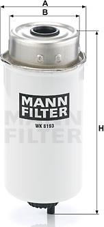 Mann-Filter WK 8193 - Filtre à carburant cwaw.fr