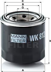 Mann-Filter WK 812 - Filtre à carburant cwaw.fr