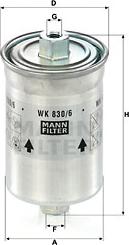 Mann-Filter WK830/6X - Filtre à carburant cwaw.fr