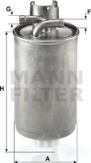 Mann-Filter WK 829 - Filtre à carburant cwaw.fr