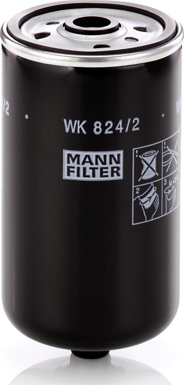 Mann-Filter WK 824/2 - Filtre à carburant cwaw.fr