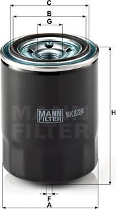 Mann-Filter WK 822/4 - Filtre à carburant cwaw.fr