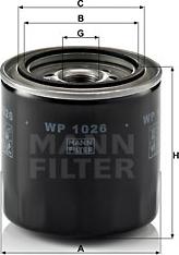 Mann-Filter WP 1026 - Filtre à huile cwaw.fr