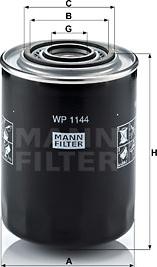 Mann-Filter WP1144 - Filtre à huile cwaw.fr