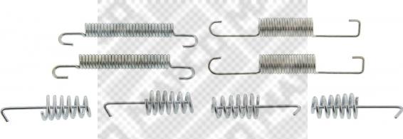 Mapco 9176 - Kit d'accessoires, mâchoire de frein cwaw.fr