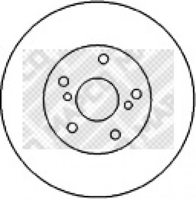 Mapco 45551 - Disque de frein cwaw.fr