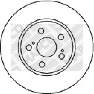 Mapco 45558 - Disque de frein cwaw.fr