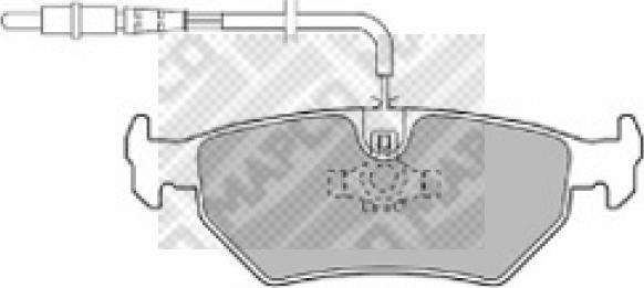 Mapco 6497 - Kit de plaquettes de frein, frein à disque cwaw.fr