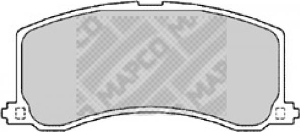 Mapco 6567 - Kit de plaquettes de frein, frein à disque cwaw.fr