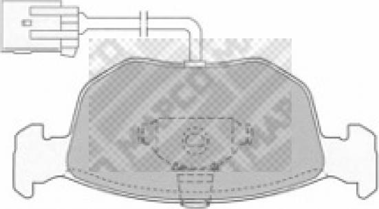 Mapco 6506 - Kit de plaquettes de frein, frein à disque cwaw.fr